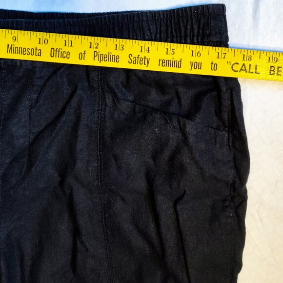 Cotton Linen Elastic Waist harem yoga pants - Picture 3 of 9